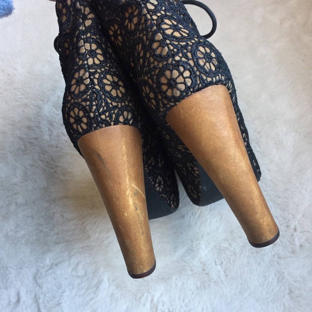 ❌SOLD❌Jeffrey Campbell Lita Mac Crochet Heel Boots - Picture 2 of 8